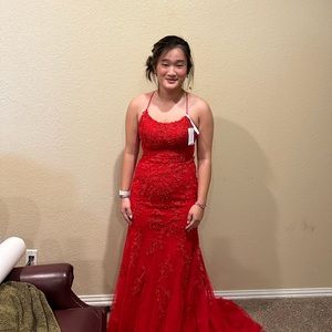 Sherri Hill 52338 Laced-Up Back Prom Dress